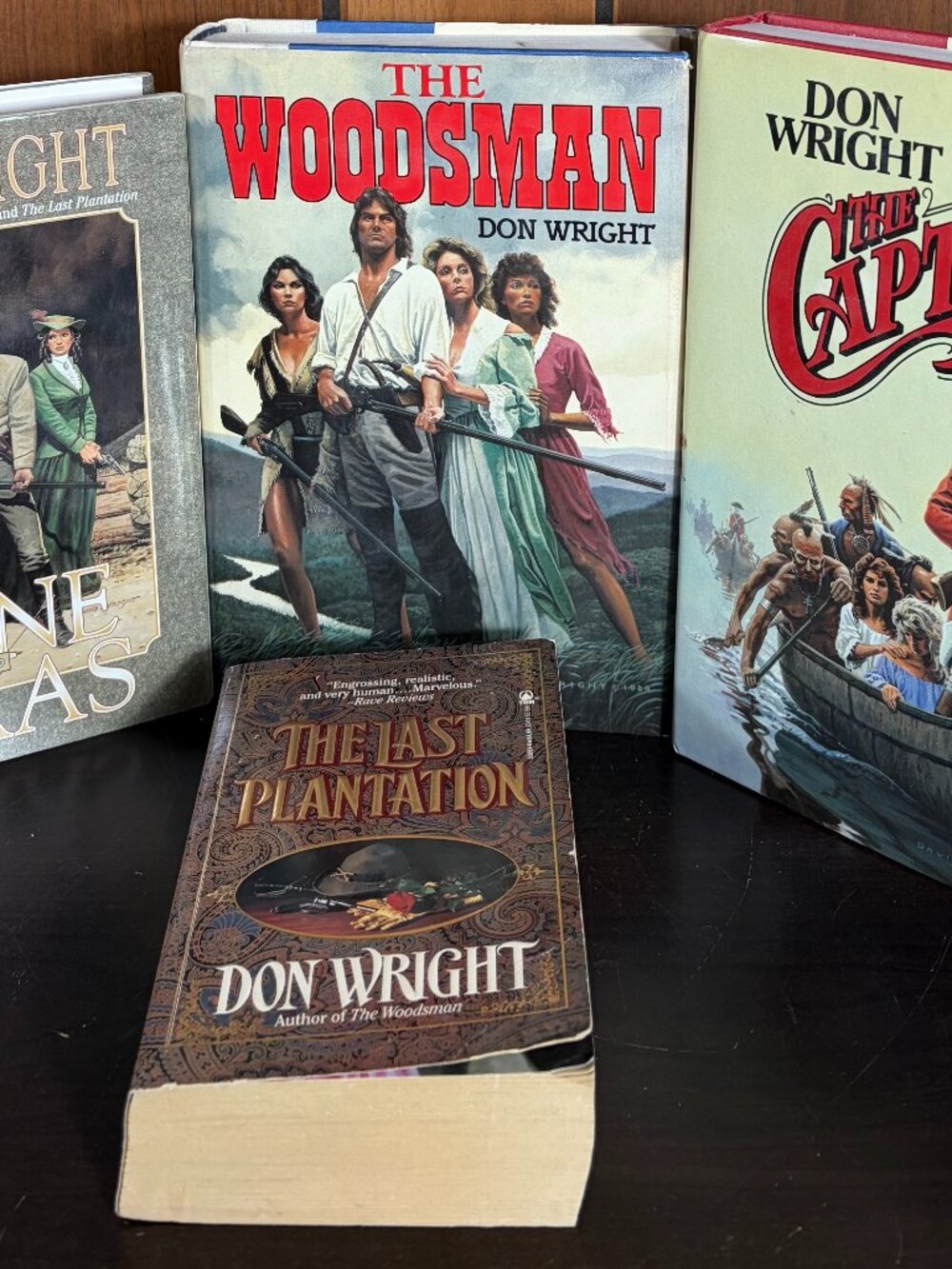 Don Wright Lot 4 Books: The Captives The Woodsmen Gone to Texas Last Plantation